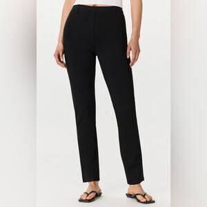 Quince Ultra-Stretch Ponte Straight Leg Pants Black Size Small
